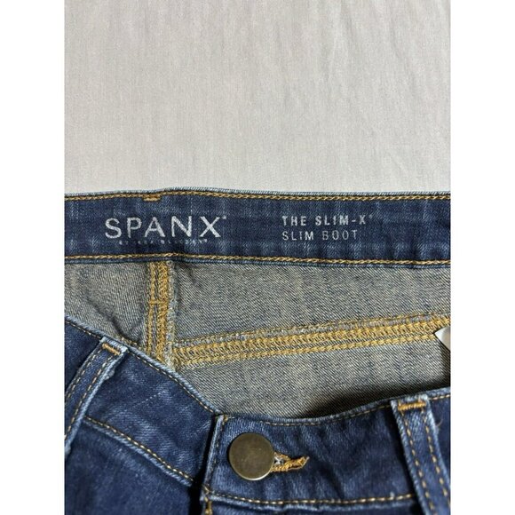 SPANX Classic Indigo Wide Leg Jeans - Picture 5 of 8